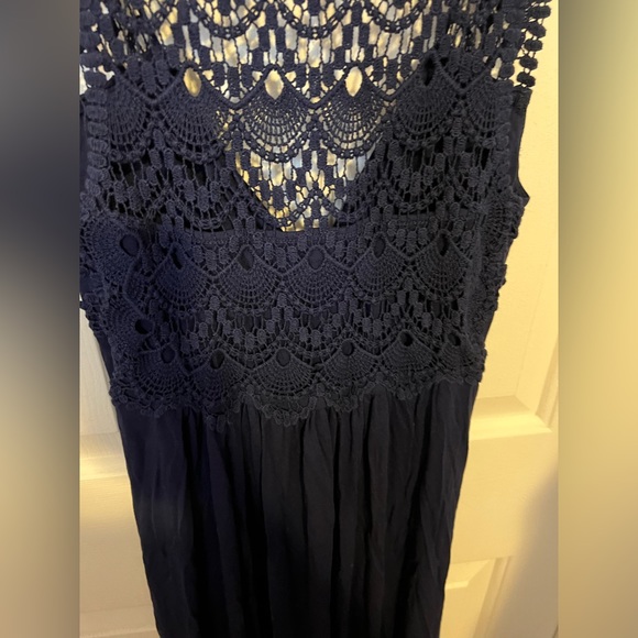 Ever new Blue maxi dress with crochet back - Picture 4 of 5